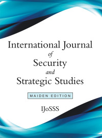 Cover image: International Journal of Security and Strategic Studies 9781973677895