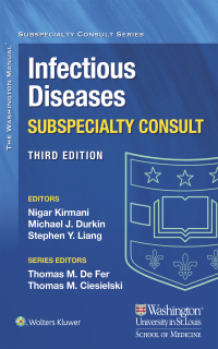 Cover image: Washington Manual Infectious Disease Subspecialty Consult 3rd edition 9781975113421
