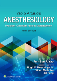Omslagafbeelding: Yao & Artusio’s Anesthesiology 9th edition 9781975120016