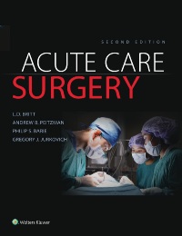 Cover image: Acute Care Surgery 2nd edition 9781496370044