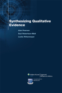 Omslagafbeelding: Synthesizing Quantitative Evidence