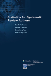 Omslagafbeelding: Statistics for Systematic Review Authors