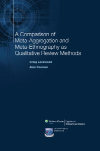 صورة الغلاف: A Comparison of Meta-Aggregation and Meta-Ethnography as Qualitative Review Methods