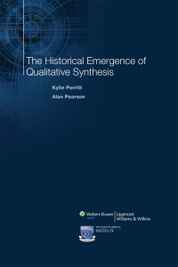 Imagen de portada: The Historical Emergence of Qualitative Synthesis
