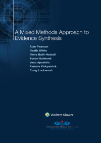 Omslagafbeelding: A Mixed Methods Approach to Evidence Synthesis