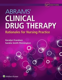 Cover image: Abrams' Clinical Drug Therapy 12th edition 9781975136130