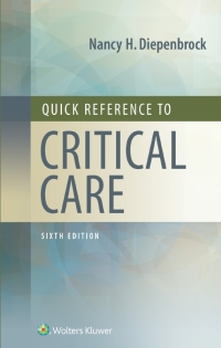 Cover image: Quick Reference to Critical Care 6th edition 9781975136833