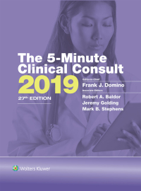 Imagen de portada: The 5-Minute Clinical Consult 2019 27th edition 9781975105129