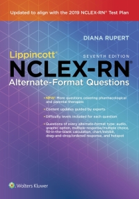 Cover image: Lippincott NCLEX-RN Alternate-Format Questions 7th edition 9781975115531