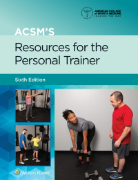 Imagen de portada: ACSM's Resources for the Personal Trainer 6th edition 9781975153205