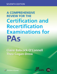 Omslagafbeelding: A Comprehensive Review for the Certification and Recertification Examinations for PAs 7th edition 9781975158200