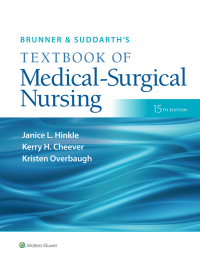 表紙画像: Brunner & Suddarth's Textbook of Medical-Surgical Nursing 15th edition 9781975161033