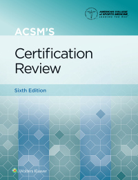 Cover image: ACSM's Certification Review 6th edition 9781975161910