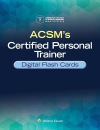 Imagen de portada: ACSM's Certified Personal Trainer Digital Flash Cards 1st edition 9781975167677