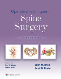 Titelbild: Operative Techniques in Spine Surgery 3rd edition 9781975172138