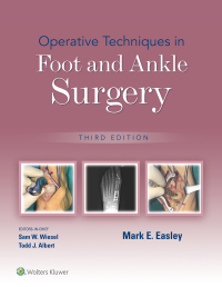 Imagen de portada: Operative Techniques in Foot and Ankle Surgery 3rd edition 9781975172114