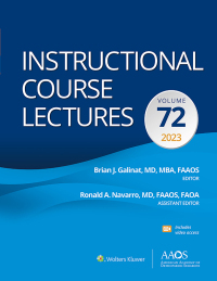 Titelbild: Instructional Course Lectures: Volume 72 1st edition 9781975201388