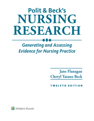 Cover image: Polit & Beck's Nursing Research 12th edition 9781975223809
