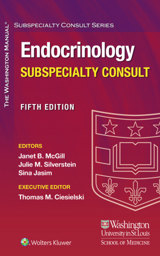 Cover image: The Washington Manual Endocrinology Subspecialty Consult 5th edition 9781975235413