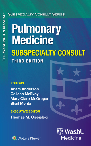 صورة الغلاف: The Washington Manual Pulmonary Medicine Subspecialty Consult 3rd edition 9781975237349