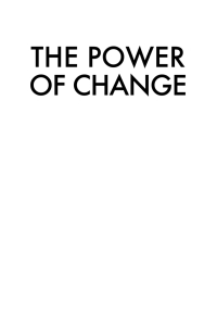 Cover image: The Power of Change 9781977258502