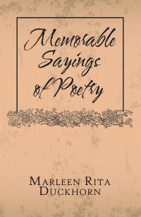 Imagen de portada: Memorable Sayings of Poetry 9781984511492