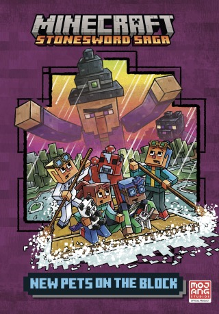 Cover image: New Pets on the Block! (Minecraft Stonesword Saga #3) 9781984850942