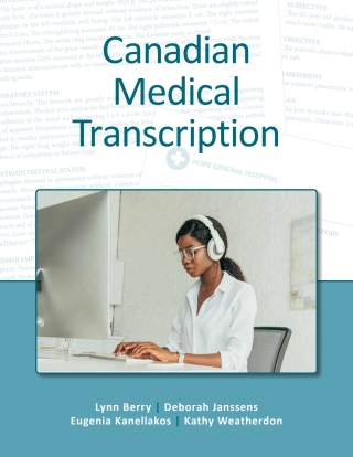 Cover image: Canadian Medical Transcription 1st edition 9781775388463