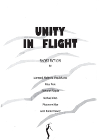 Cover image: Unity in Flight 9780620272346