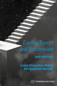 Cover image: Equity, Trusts and Succession 2nd edition 9781991102041