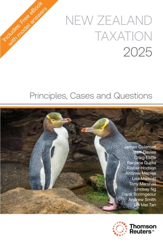 Cover image: New Zealand Taxation Principles, Cases & Questions 2025 1st edition 9781991102829