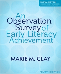 Omslagafbeelding: An Observation Survey of Early Literacy Achievement 4th edition 9781927293102