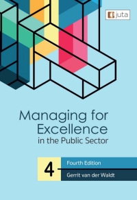 Cover image: Managing for Excellence in the Public Sector 4th edition 9781998962075
