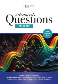 Cover image: Advanced Questions on SA Tax 9th edition 9781998963492