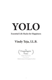 表紙画像: YOLO: Essential Life Hacks for Happiness 9781999098506