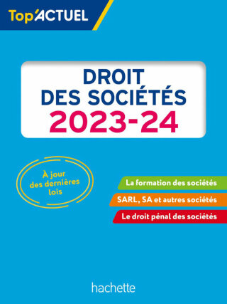 Cover image: Top actuel Droit des sociétés 2023 - 2024 9782017219880