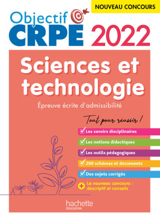 Cover image: Objectif CRPE 2022 - Sciences et technologie  - épreuve écrite d'admissibilité 9782017877325