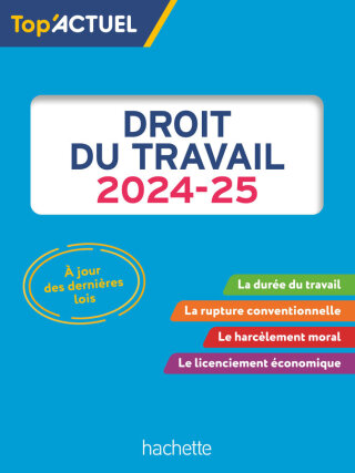 Cover image: Top'Actuel Droit du travail 2024-2025 9782017261339