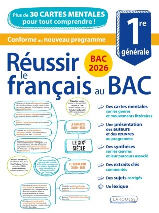 Cover image: Réussir le français au Bac en cartes mentales spécial BAC 2026 9782036081727