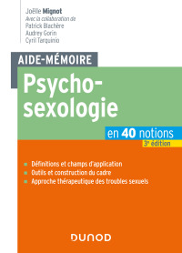 Cover image: Aide-mémoire - Psychosexologie - 3e éd. 3rd edition 9782100829132