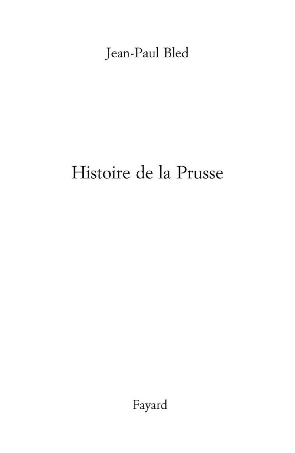 Histoire de la Prusse