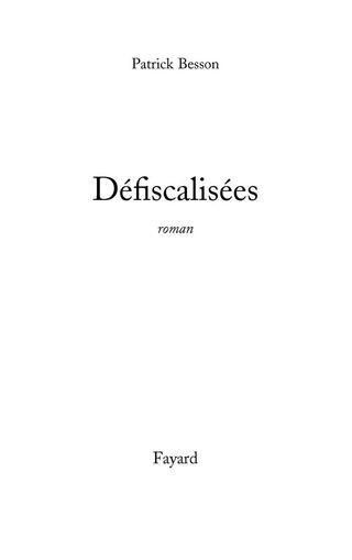 Cover image: Défiscalisées 9782213616070