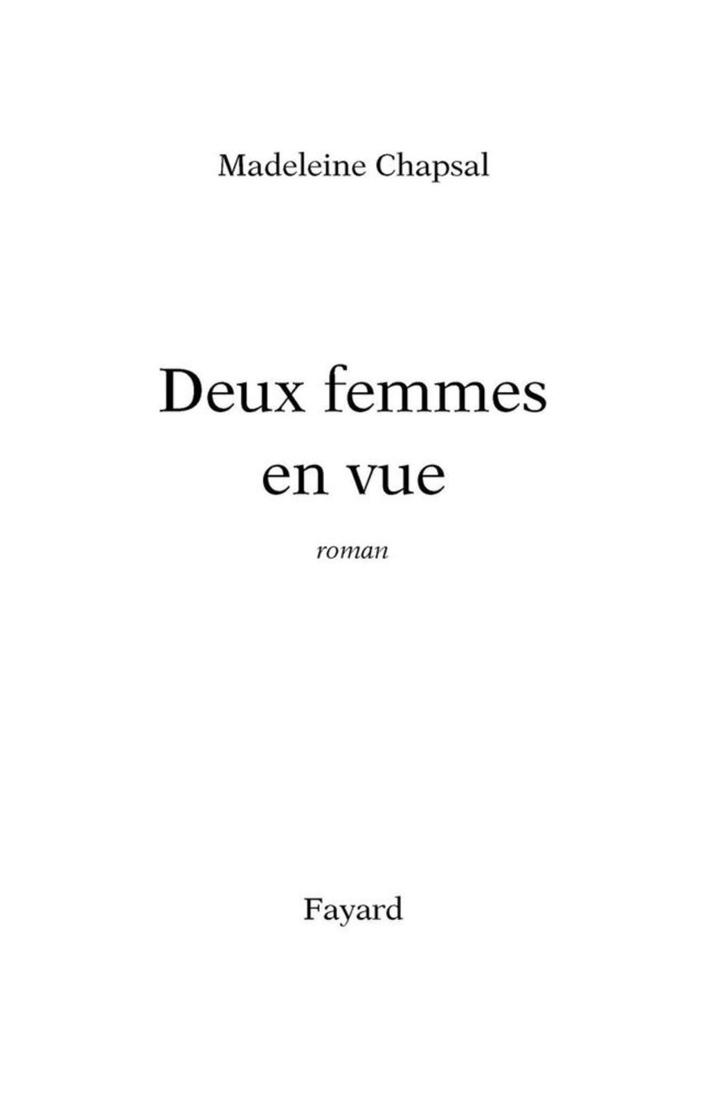 Deux femmes en vue