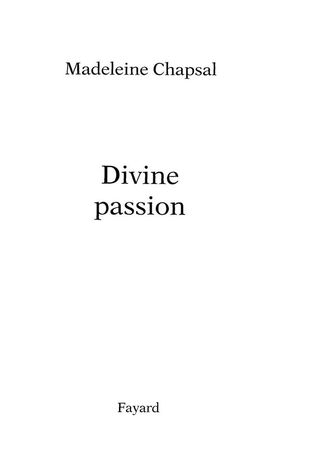 Cover image: Divine passion 9782213605692