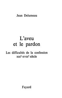 Cover image: L'Aveu et le pardon 9782213024653