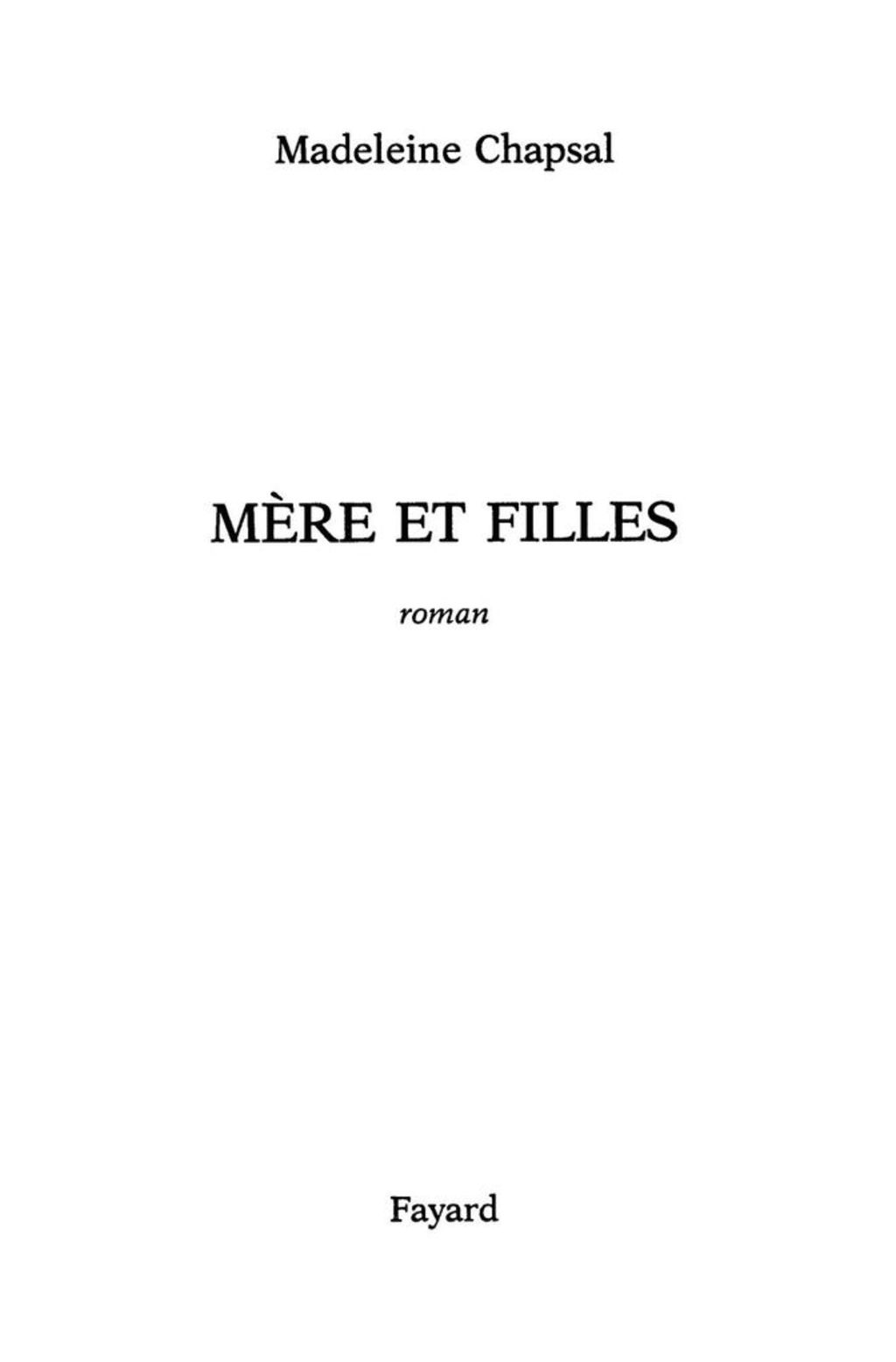 Mère et filles