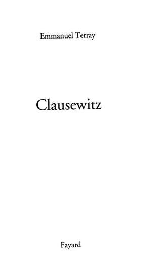 Cover image: Clausewitz 9782213605029