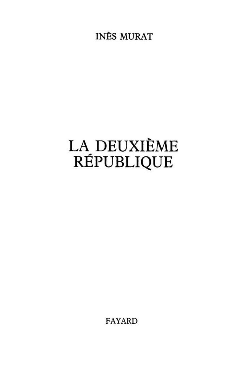 La Deuxième République