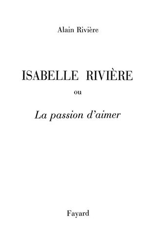 Cover image: Isabelle Rivière 9782213023342