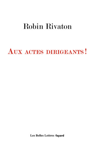 Cover image: Aux actes dirigeants ! 9782213699004